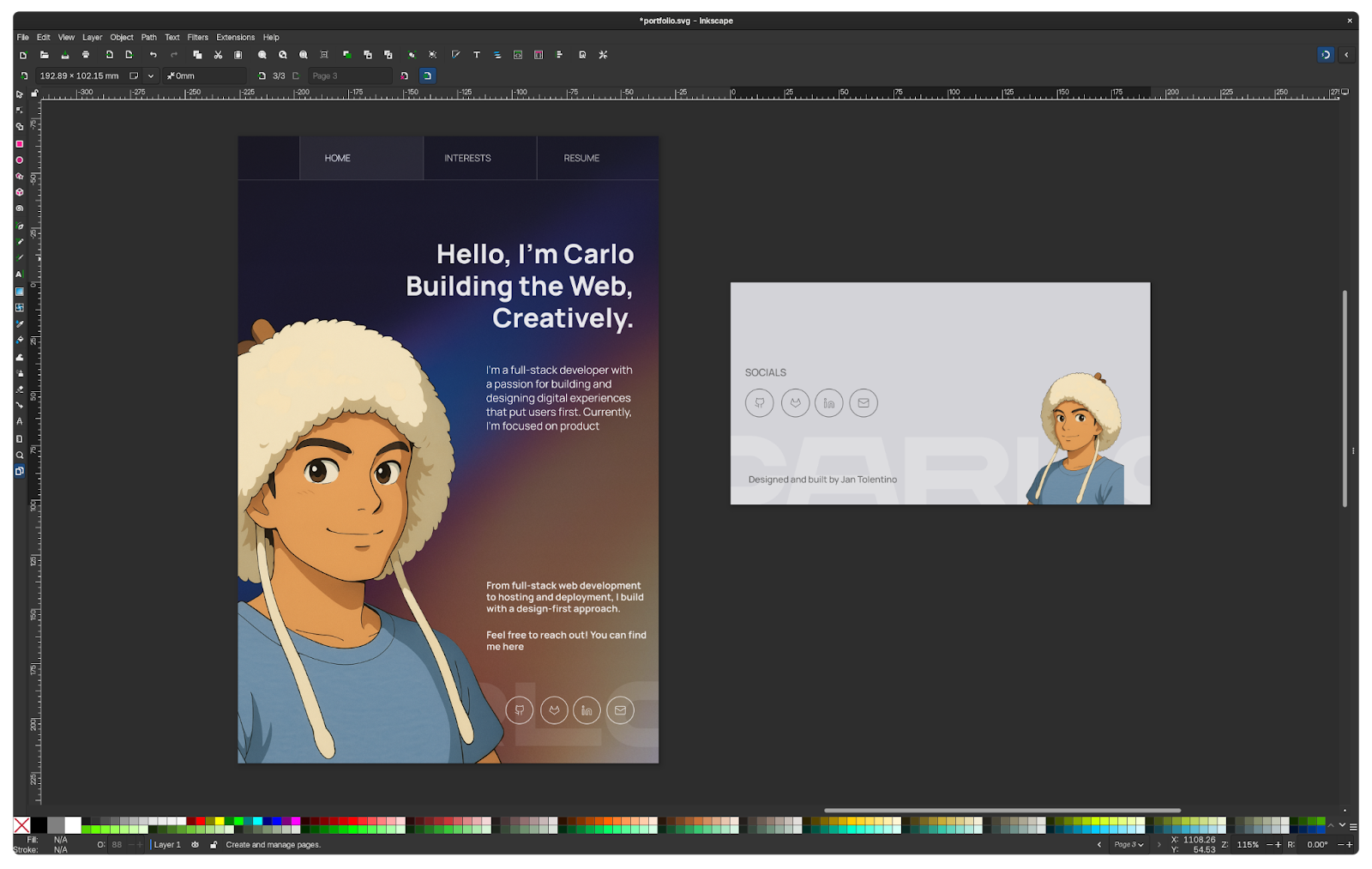 Not-so-final design in tablet screen